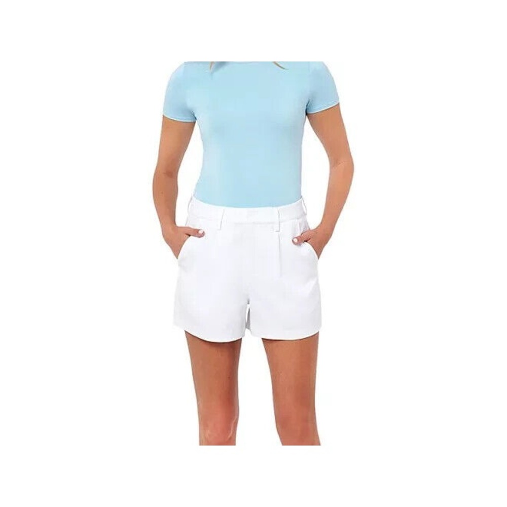 Edited by Remi Bader Women White Trouser Short High Rise Size 8 NWT